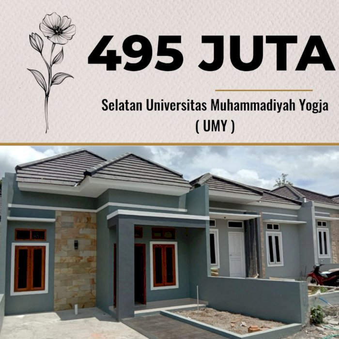 DIJUAL RUMAH BARU DI SELATAN KAMPUS UMY