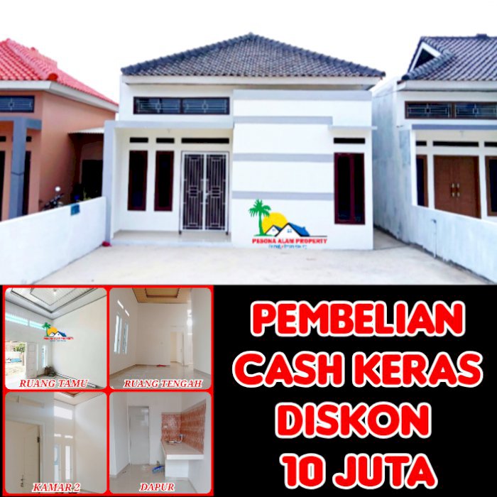 RUMAH MURAH BANDAR LAMPUNG DI RAJABASA