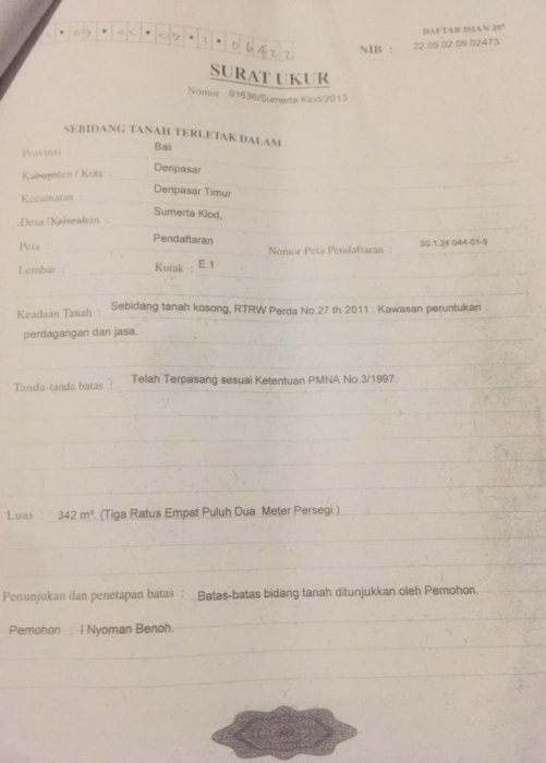 Dijual tanah kawasan jl Laksamana renon denpasar