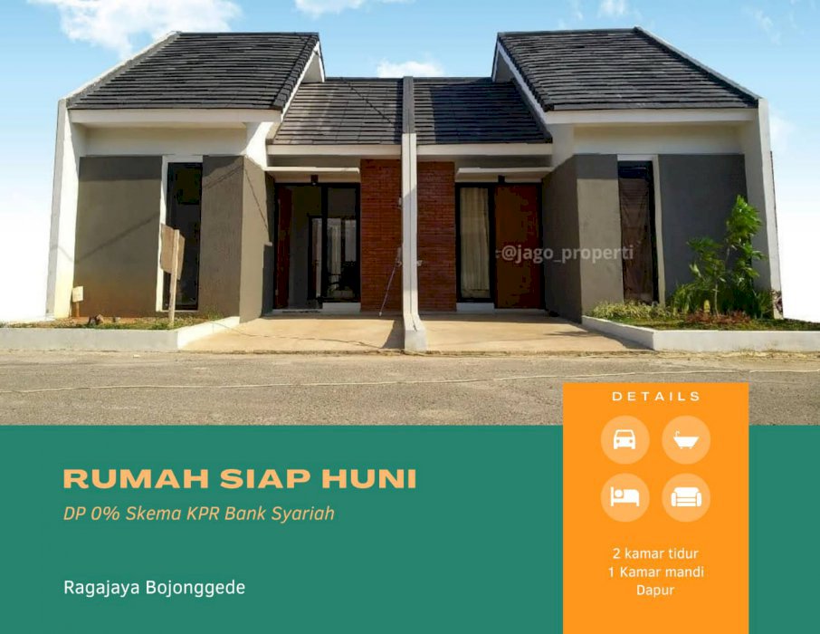 DP 0% LANGSUNG CICILAN RUMAH KPR BANK SYARIAH DEKAT STASIUN CITAYAM