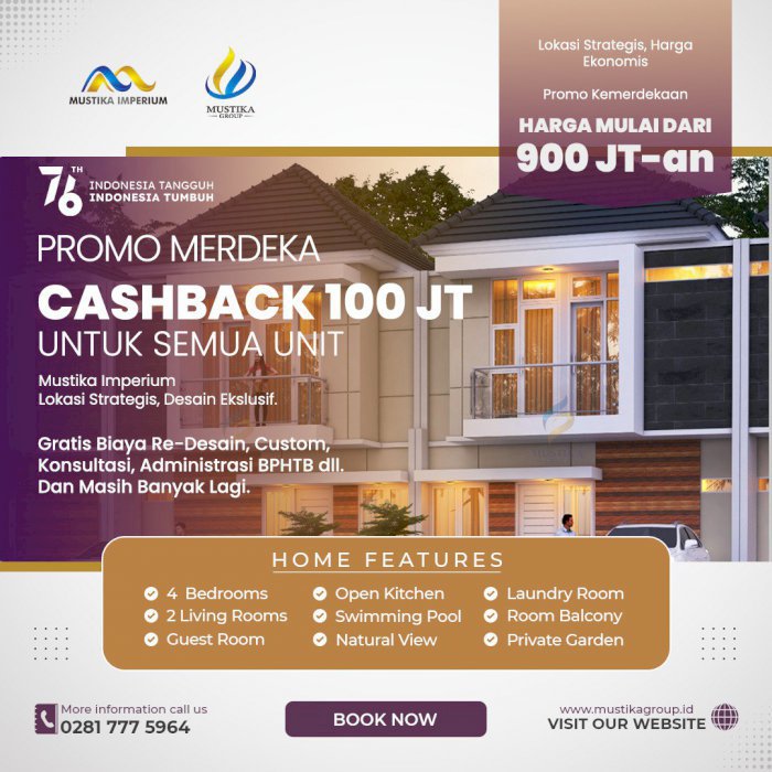 CASHBACK PERUMAHAN PURWOKERTO UNSOED