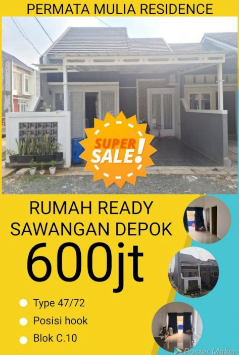 DIJUAL RUMAH DEPOK SIAP HUNI