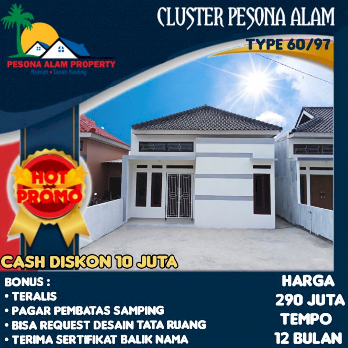 Rumah murah desain suka suka di Rajabasa