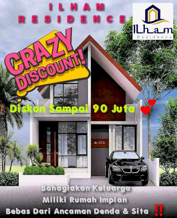PERUMAHAN ILHAM RESIDENCE lokasi dekat dengan 2 stasiun di bogor