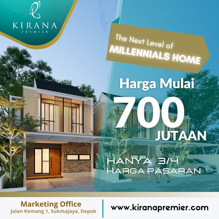 Dijual Rumah Lokasi Strategis Dekat Grand Depok City