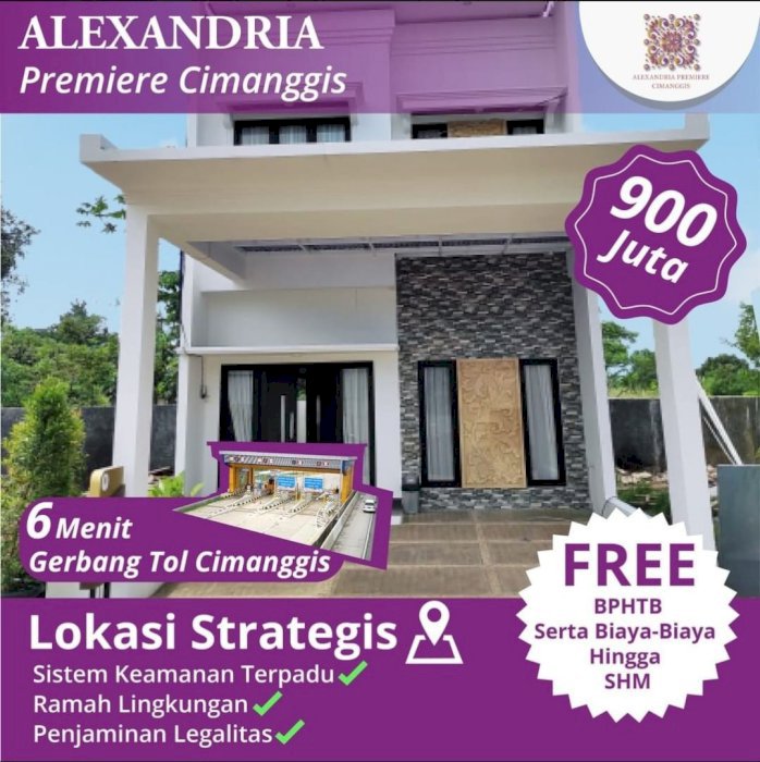 Dijual Rumah Mewah 2 Lantai Dekat Akses Tol & Stasiun LRT Mulai Rp 900 Jutaan