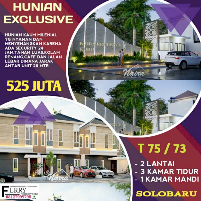 Dijual Perumahan solo baru baki grogol sukoharjo surakarta 525jt