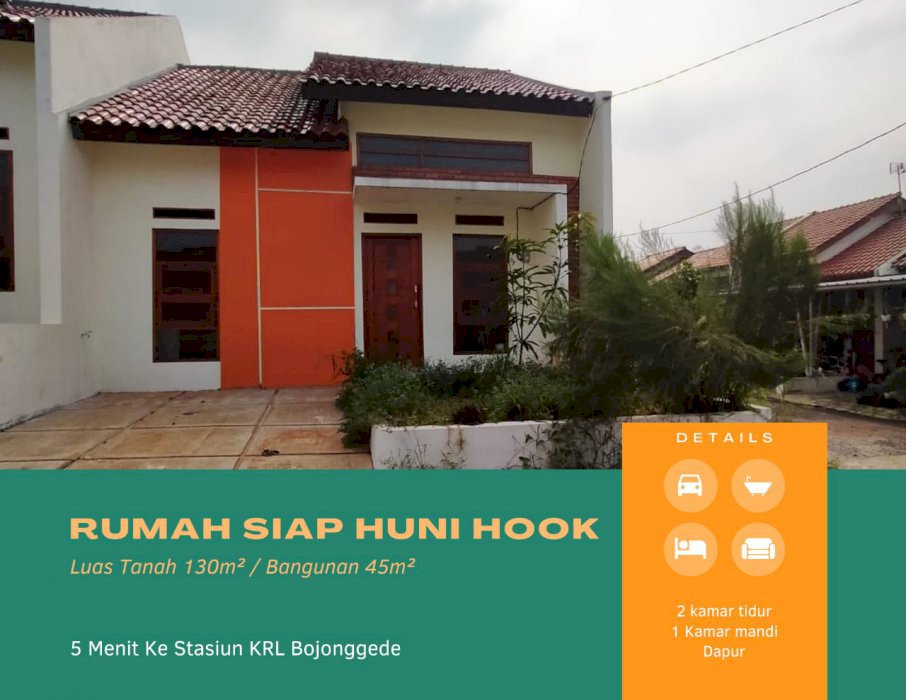 RUMAH SYARIAH DIBOJONGGEDE DEKAT STASIUN