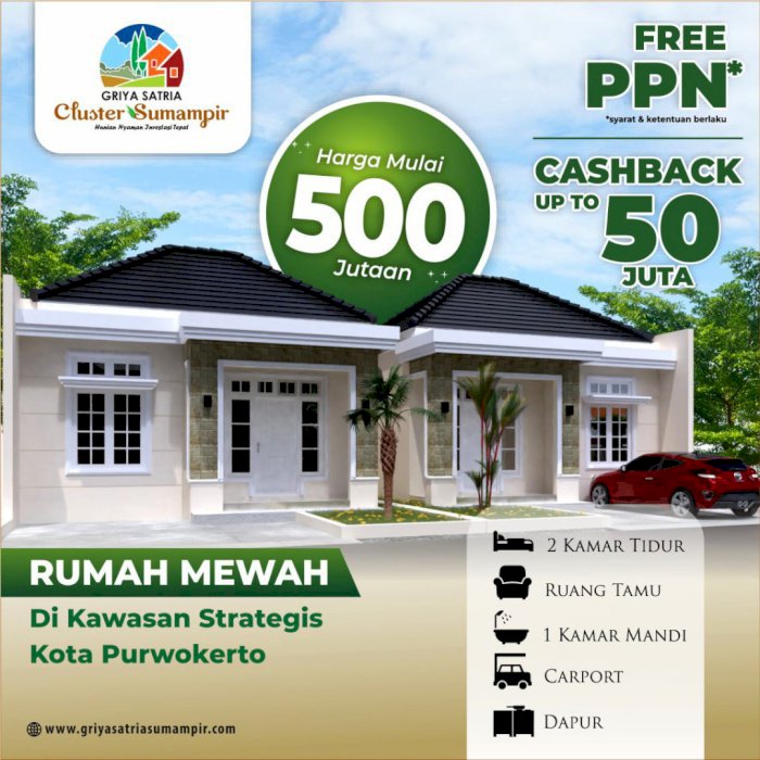 Promo Terbatas Griya Satria Cluster Sumampir