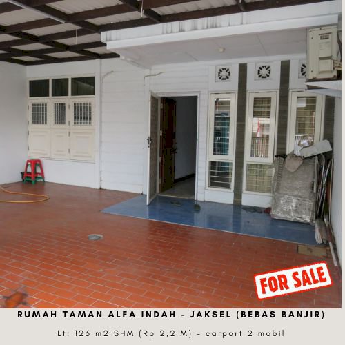 Jual Rumah Taman Alfa Indah Bebas Banjir - Jakarta Selatan