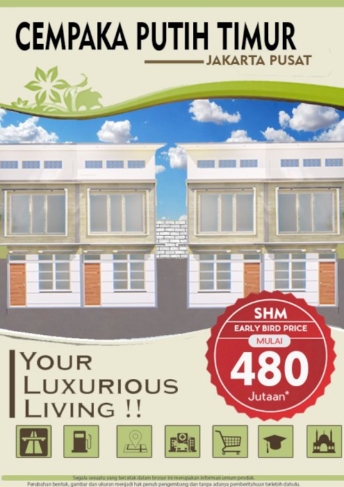 Rumah Minimalis Cantik dan Keren di Cempaka Putih Jakarta Pusat