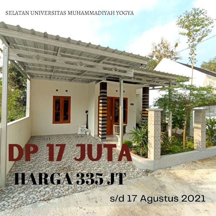 PROMO SAMPAI 17 AGUSTUS KPR RUMAH DP HANYA 17 JUTA