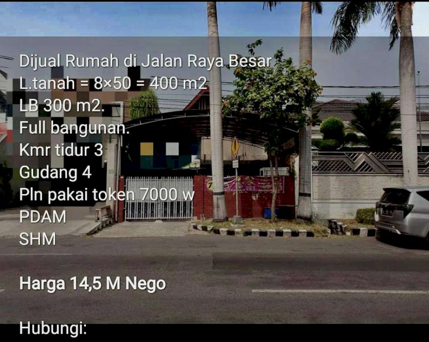 894. Dijual rumah murah di Jl Raya Kartini, Surabaya Pusat