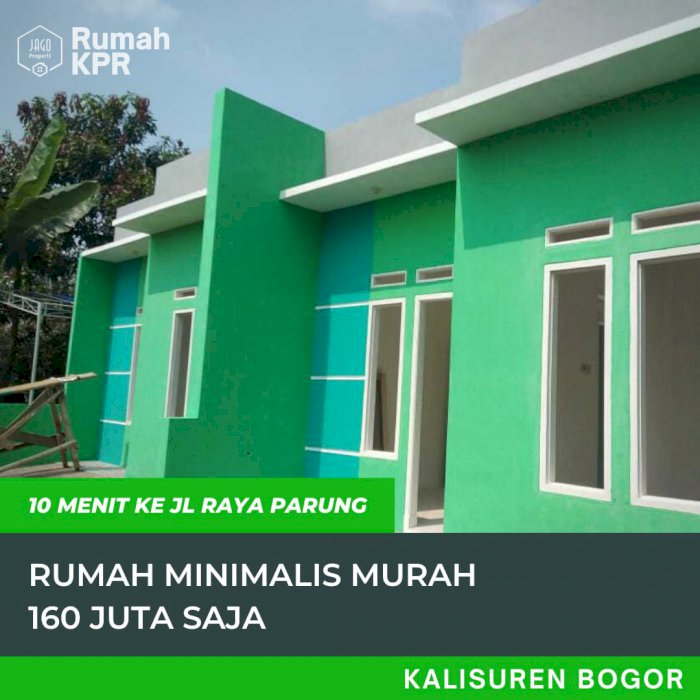 Rumah Minimalis Murah Cicilan 1,9 Jutaan Flat Lokasi Kalisuren Bogor