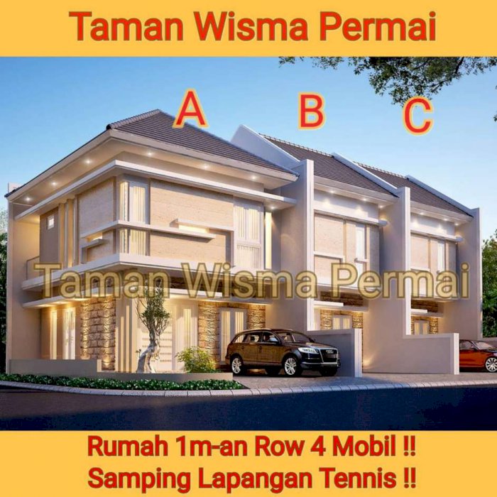 839. Dijual rumah murah New Minimalis di Taman Wisma Permai Surabaya