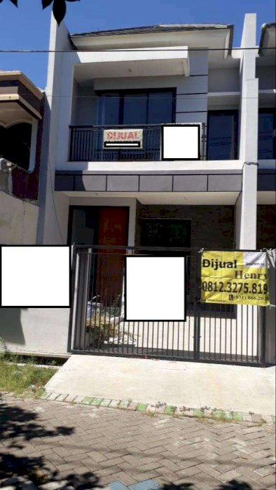 831. Dijual rumah murah 2 lantai New di Jl Waru Indah, Rewwin Sidoarjo