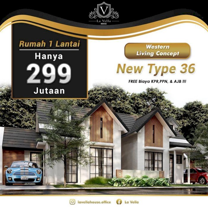  Rumah Villa Sukun 200 Jutaan, Free pajak dan biaya