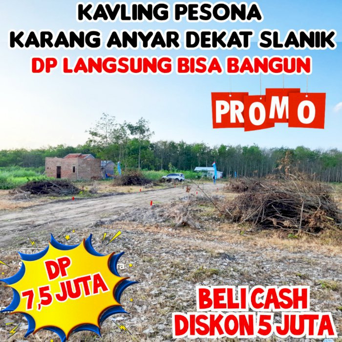 Kavling siap bangun karang anyar DP 7,5 juta