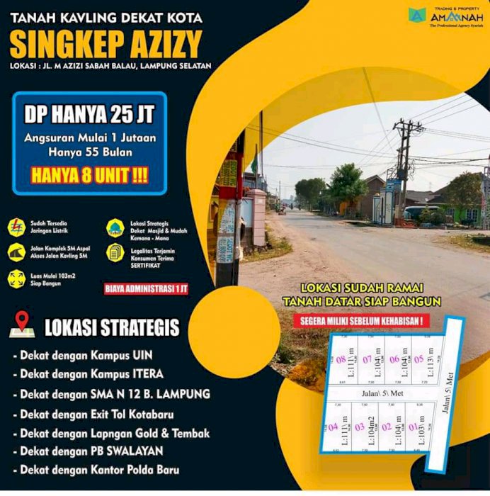 Tanah kavling singkep azizy