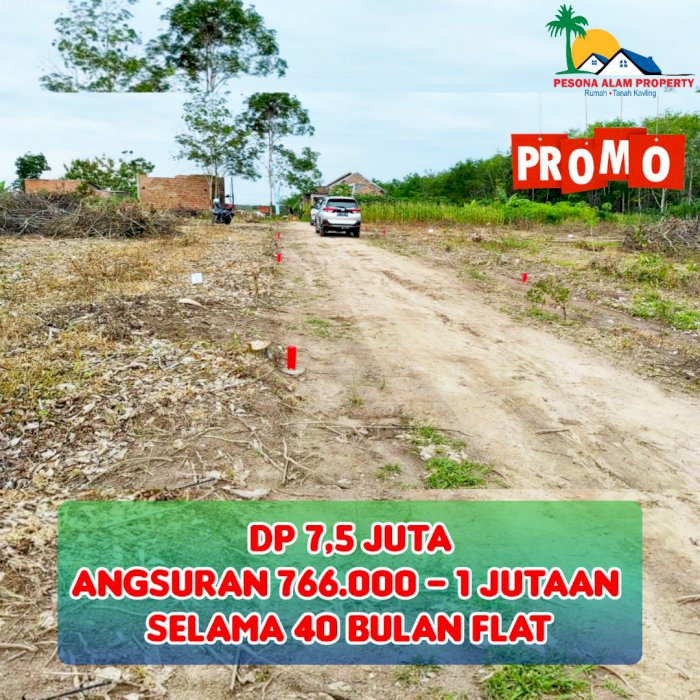 TANAH KAVLING DEKAT SLANIK DP 7,5 JUTA SYARAT KTP KK