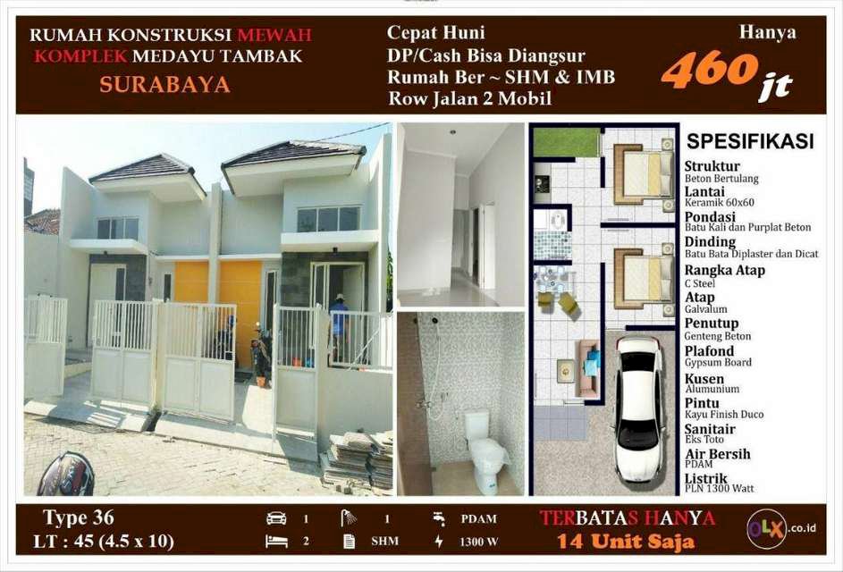559e.Dijual murah rumah baru di Raya Medayu Tambak