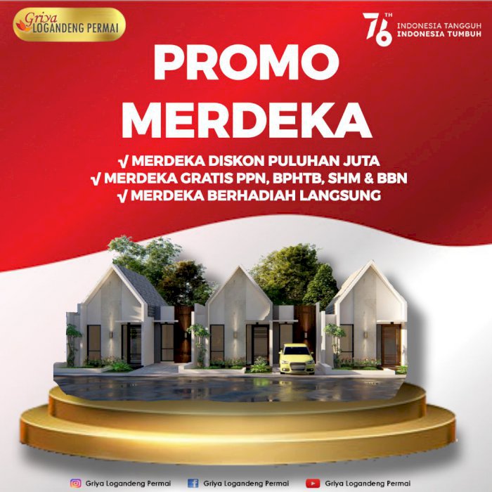 Rumah murah di gunungkidul gebyar promo merdeka