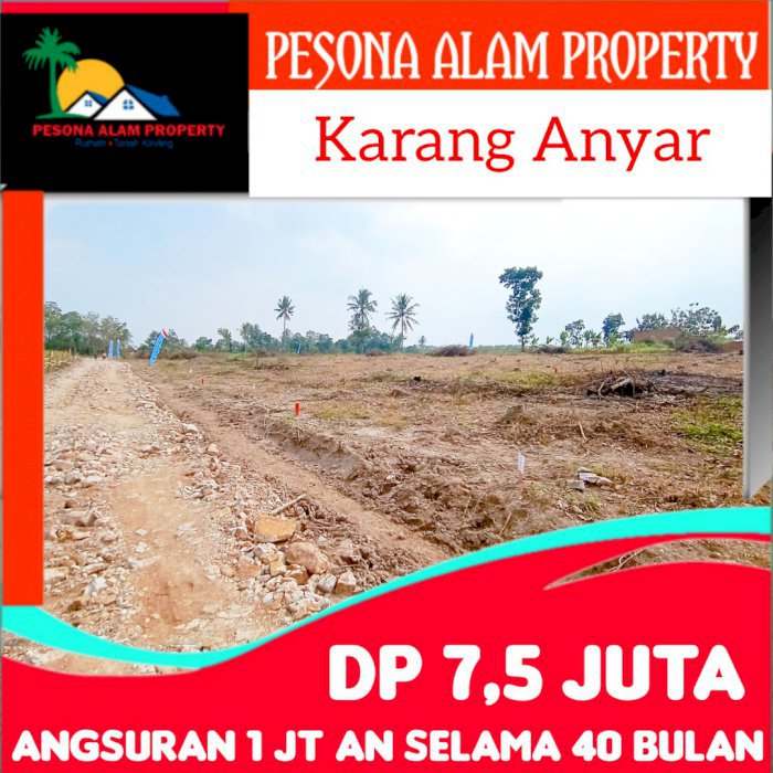 Dijual tanah kavling tanpa bunga