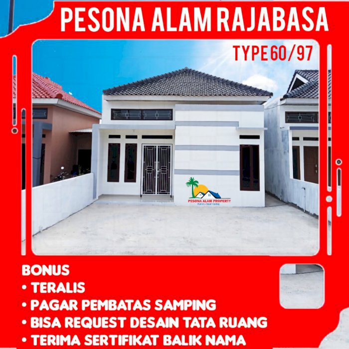 Rumah murah Rajabasa kredit 12 bulan