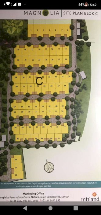 674. Dijual murah Tanah Kavlingdi Graha Natura C 08 Surabaya Barat