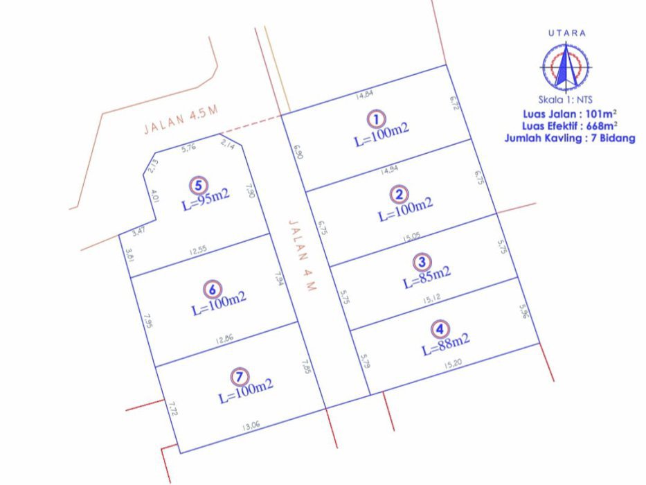 Dijual tanah kapling unit terbatas dikawasan jl gandapura denpasar