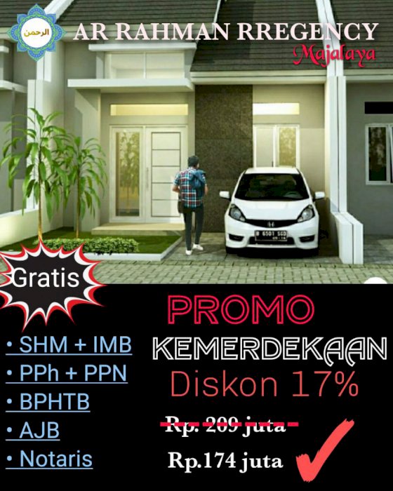 Rumah Murah Majalaya, Tanpa BI Checking, Cicilan 24X ; Majalaya â€“ Bandung