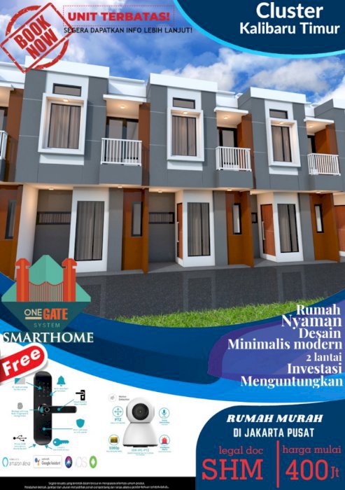 Cluster Mewah dengan sistim keamanan modern