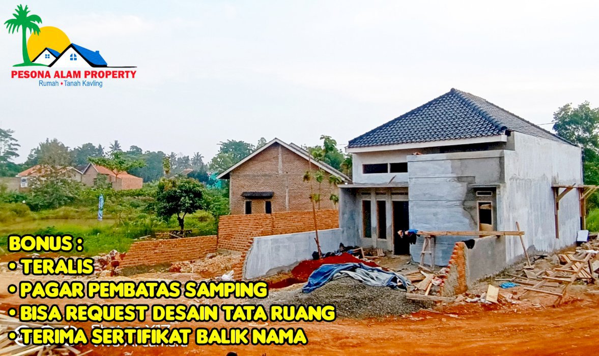 Rumah siap huni tanpa bank Rajabasa