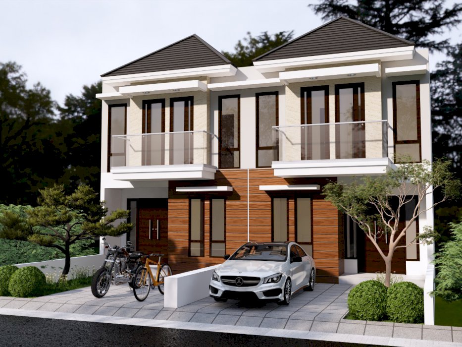 Rumah baru inden di lingkunan aman nyaman bebas banjir jalan lebar muat 2 mobil