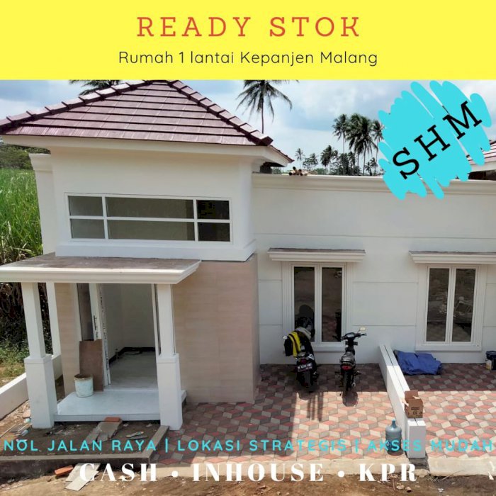Rumah Siap Huni nol jalan poros utama Kepanjen