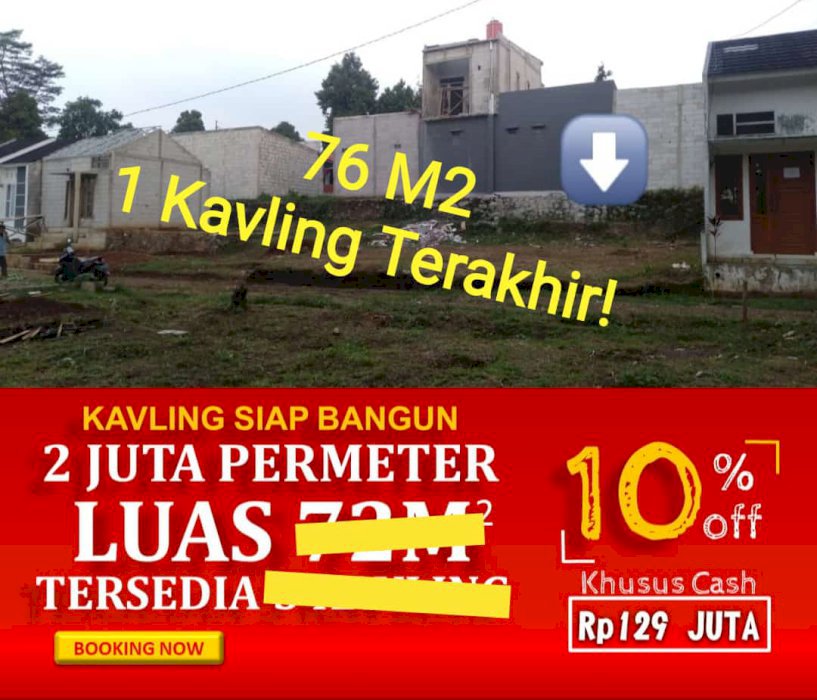 Ready Rumah Type 30/76 di Kalisuren Green Cluster Tahurhalang Bogor
