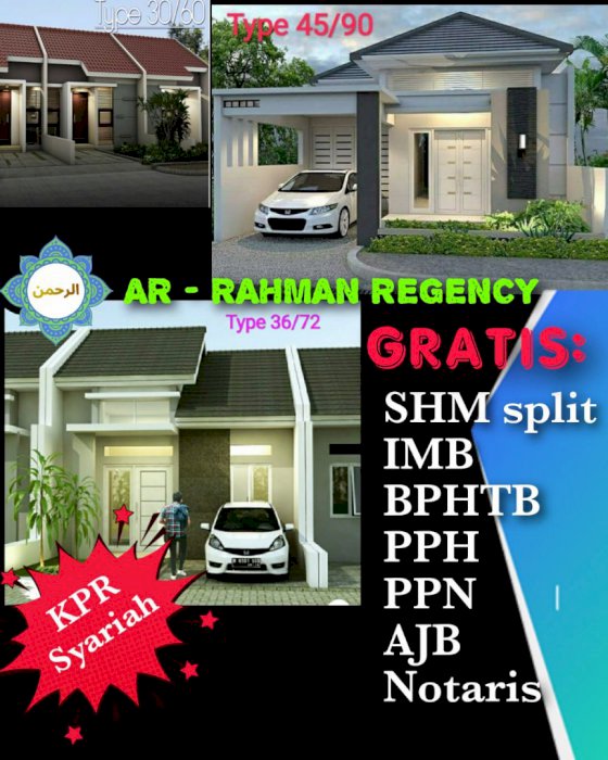 Rumah Strategis diBandung, Dkt Borma Majalay Diskon 15%: Ar Rahman Regency