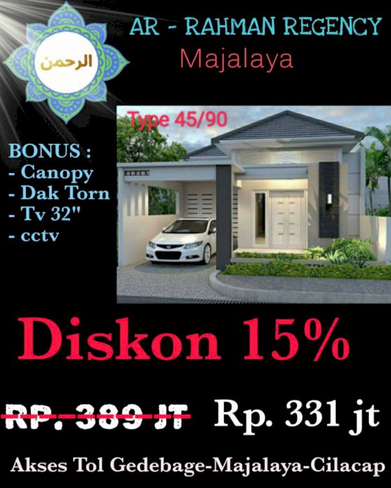 Hunian Konsep minimalis, kualitas bangunan terbaik; Bandung