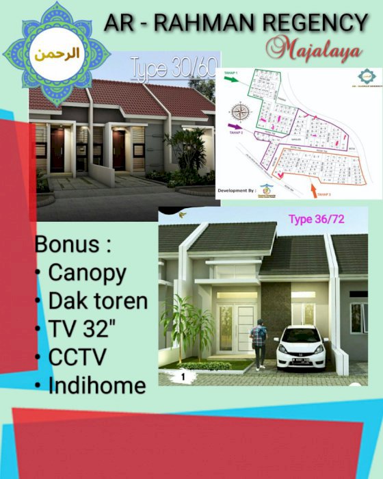 Rumah Strategis, Bisa Nego DP, Dkt Borma Majalaya : Ar Rahman Regency