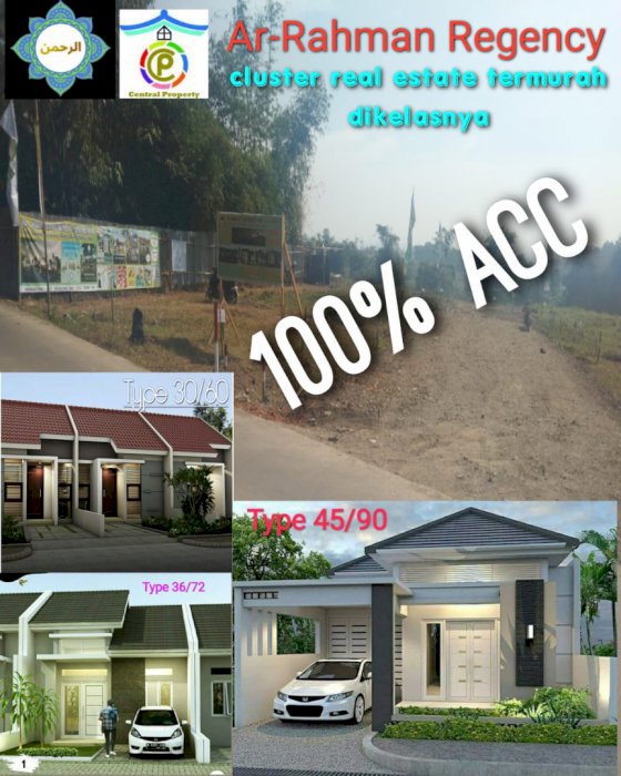 Rumah Konsep Kawasan 100 Jt-an, KPR Tanpa Bunga: Ar Rahman Regency