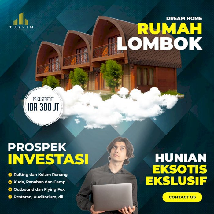 Villa/Homestay dengan Desain Lombok Harga hanya 300 jutaan di ciampea