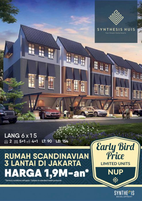 Rumah Scandinavian 3 Tingkat  - Synthesis Huis,  selangkah ke TB Simatupang
