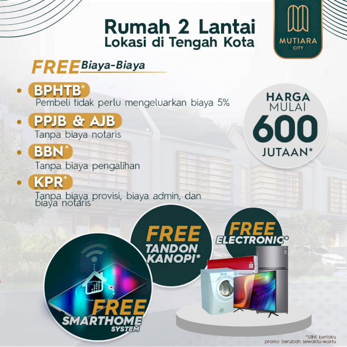 ADA RUMAH 2 LANTAI POSISI TENGAH KOTAâ—*  *HARGA TERJANGKAU MULAI 600 JUTAAN,