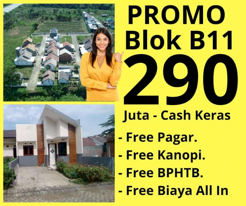  Rumah siap huni belakang Araya, banjir bonus