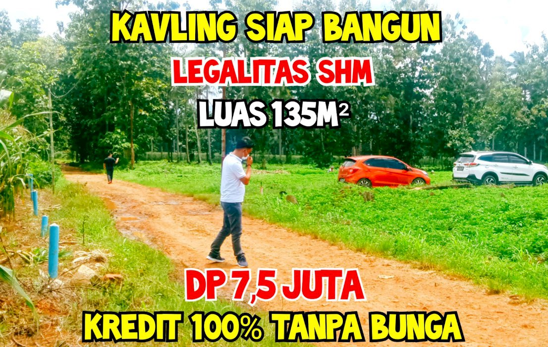 KAVLING SIAP BANGUN KREDIT 100% TANPA BUNGA