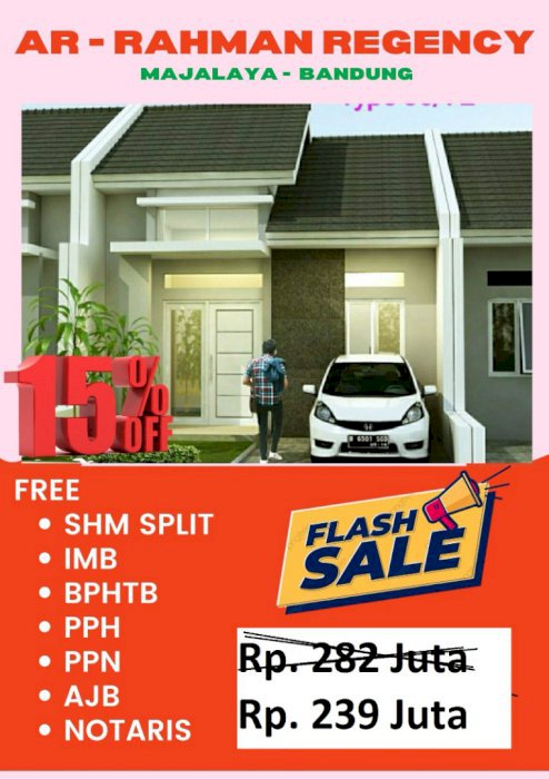 Rumah Cantik Minimalis Modern Kawasan Berkembang Majalaya Bandung