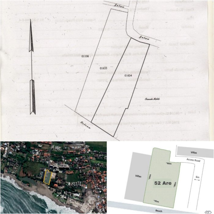 TANAH CANGGU LOS PANTAI BERAWA SAMPING HOTEL THE HAVEN BALI