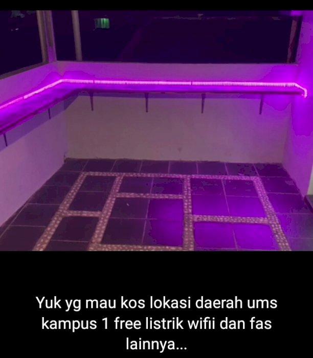 Di jual kost putri baru daerah kampus UMS