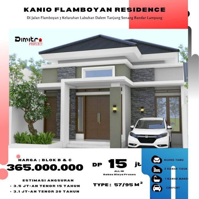 Pro Rumah Cluster Desain Suka-suka DP Cuma 15 juta