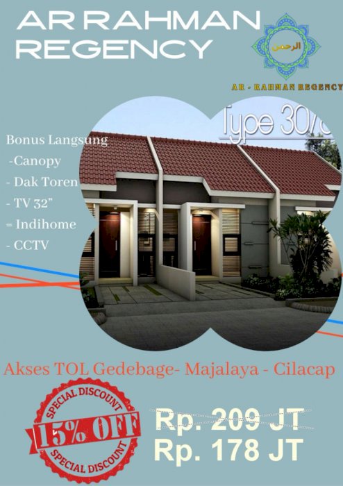 Dijual Rumah Murah Bonus SHM + IMB Lokasi Pinggir Jl Padaulun - Majalaya